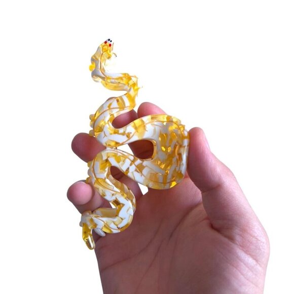 Golden Snake Hair Clips Acetate Claw Clips for Women Fashion Hair Accessories main image 6